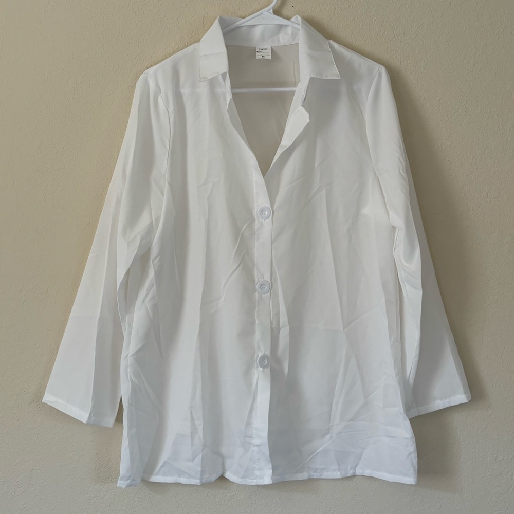 Women’s White 3 Piece Beach Set. Size M